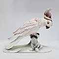 Фаянсовая фигурка попугай Тюрингия