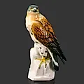 Статуэтка "Сокол на камне", фарфор, роспись, Aelteste Volkstedt, Германия, 1945-1980 гг.