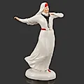 Фарфоровая статуэтка «Танцующая татарка» Дулевского завода, СССР 1937-1940 гг.