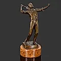 Статуэтка "Теннисист" из шпиатра и камня, Западная Европа, середина XX века