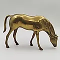 Латунная статуэтка «Лошадь», литьё, Индия, 1980-1990-е годы