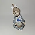 Фарфоровая статуэтка "Девочка с тарелкой", NAO Porcelain, Испания, 1988-2000 гг.