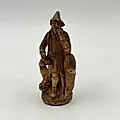 Миниатюрная статуэтка "Лесник", резьба по дереву, Европа, середина XX века