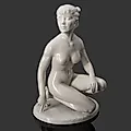 Фарфоровая статуэтка «Обнажённая» авторства Курта Штайнера, Германия, 1930-1960 гг.