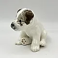 Фаянсовая статуэтка "Щенок" скульптора Гуревич, Конаковский завод, СССР 1950-е