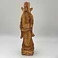 Резная деревянная статуэтка божества Лу-син, Азия, середина XX века