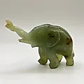 Статуэтка слона из поделочного камня, азиатская работа, 2000-2010 гг.