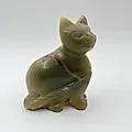 Резная статуэтка котёнка из натурального оникса, Азия, 2000-2015 гг.