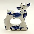 Фарфоровая статуэтка «Козлёнок с колокольчиком», Речицкий завод (Гжель), СССР, 1970-е