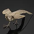 Серебряная статуэтка фазана из металла, Западная Европа, конец XX века