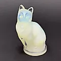 Стеклянная фигурка кошки в стиле ар-деко от Sabino