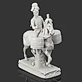 Фарфоровая статуэтка Барабанщик, серия Императорская гвардия Наполеона, Scheibe-Alsbach, Германия, 1950-1970