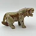 Резная статуэтка тигра из натурального оникса, азиатская работа, 2000-2015 гг.