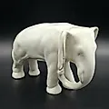 Фаянсовая статуэтка "Слон" Кировского завода, СССР, 1940-1960 гг.