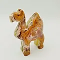 Резная статуэтка верблюда из оникса, Азия, современная работа