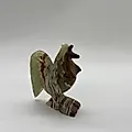 Резная статуэтка петуха из натурального камня, азиатская работа конца XX века
