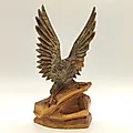 Резная деревянная статуэтка "Орёл", Львовская фабрика художественных изделий им. Леси Украинки, СССР, 1970-1990 гг.
