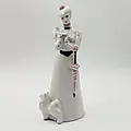 Фарфоровая статуэтка «Дама с собачкой» Бржезицкая, Дулёво, 1991