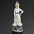 Фарфоровая статуэтка «Моя собака выполняет трюки» NAO Porcelain, Испания, 1983