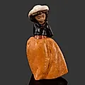 Статуэтка Девушка в шляпке из искусственного камня NAO Porcelain, Испания, 1987