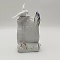 Фарфоровая плакетка Lladro с голубем и розой, 1998