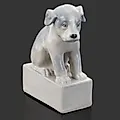 Фарфоровая статуэтка «Щенок», роспись, СССР, 1930-1950 гг.