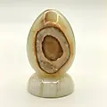 Статуэтка-яйцо из оникса на подставке, Азия, конец XX – начало XXI века