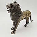 Статуэтка «Лев» в восточном стиле, латунь, гравировка, Индия, 1980-2000