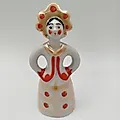 Фарфоровая статуэтка «Матрешка-невеста», Дулёво, СССР, 1990 г.