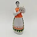 Фарфоровая статуэтка «Девушка с куманцом» (с кумганом), автор Н.Ф. Бобик, Полонский ЗХК, СССР, 1960-1980