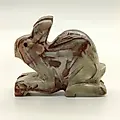 Статуэтка Заяц из оникса, ручная резьба, Азия, 2000-2015 гг.