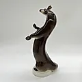 Фарфоровая статуэтка Выдра с рыбой, ЛФЗ, скульптор Б.Я. Воробьев, 1960-70 гг.