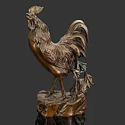 Статуэтка "Петух", металл, бронзирование, Западная Европа, 1970-1990 гг.