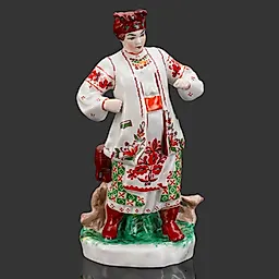 Фарфоровая статуэтка "Одарка" скульптора Щербины, КЭКХЗ, Украина, 1991-2004 гг.