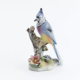 Винтажная статуэтка "Американская голубая сойка".