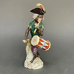 Статуэтка "Обезьяна барабанщик" №14 в серии обезьяний оркестр 2012 г Германия