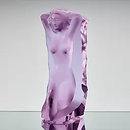 Статуэтка пресс-папье из аметистового стекла из коллекции Ingrid. Модель 1935 г.