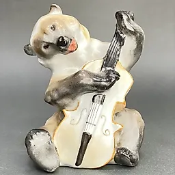 Скульптура «Медведь с контрабасом» из скульптурной группы «Квартет» . Воробьев. ЛФЗ/ СССР