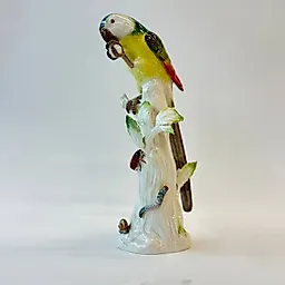 Фарфоровая скульптура «Попугай» от Meissen, Германия, 1948 год