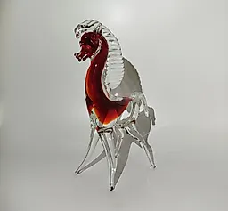 Стеклянная статуэтка "Лошадь", гутная техника, Европа, 1970-1990 гг.