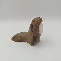 Каменная статуэтка "Морж", резьба, СССР, 1960-1990 гг.