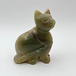 Резная статуэтка котёнка из натурального оникса, Азия, 2000-2015 гг.