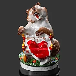 Фарфоровая статуэтка "Медведица с колыбелью" ЛФЗ, СССР, 1950-1960 гг.
