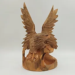 Резная деревянная статуэтка Орёл, СССР, 1970-1990 гг.