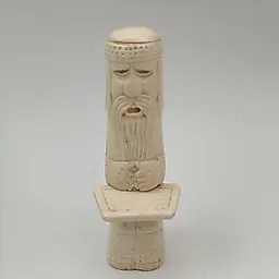 Резная костяная статуэтка "Гусляр", советская скульптура 1960-1980 гг.