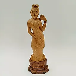Статуэтка Индианка из дерева, резьба, Индия, 1970-1990 гг.