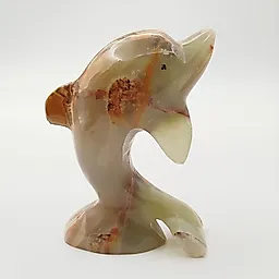 Резная статуэтка дельфина из оникса, Азия, конец XX - начало XXI века