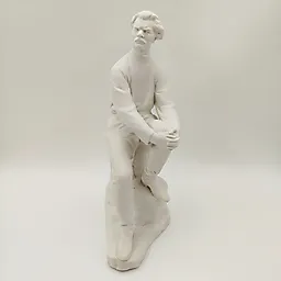 Фарфоровая статуэтка Максима Горького авторства В.Г. Стамова, ЛФЗ, СССР, 1950-1960 гг.