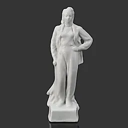 Фарфоровая скульптура «Девушка-геолог» авторства А.Д. Бржезицкой, Дулевский завод, СССР, 1940-1950-е годы