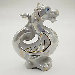 Фарфоровая статуэтка Дракон, ДФЗ Вербилки, СССР, 1965-1991